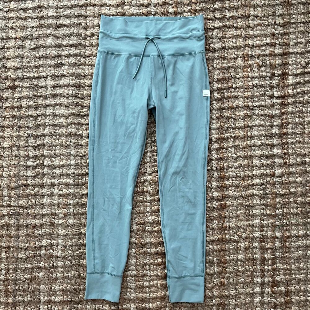 Vuori Daily Legging Blue S 7/8 High Rise Drawstring EUC Yoga Athletic